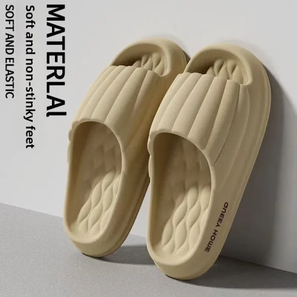 Minimalist EVA Platform Non-Slip Bathroom Slippers