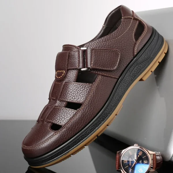 Men’s Ventilated Leather Sandals