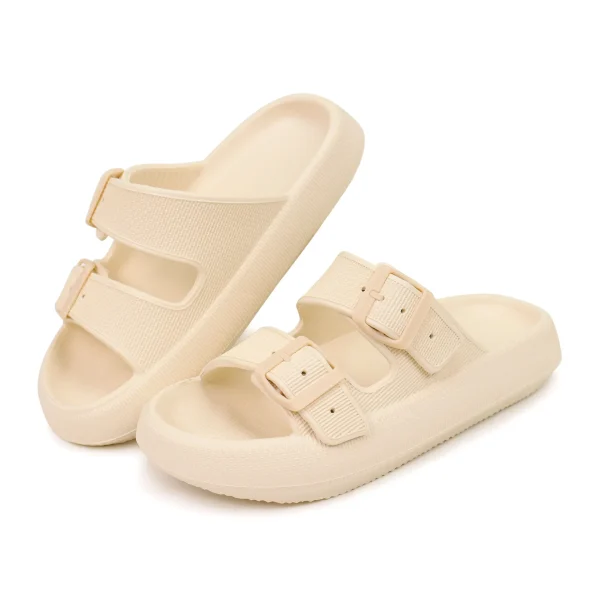 Women’s Adjustable Double Buckle EVA Slide Sandals