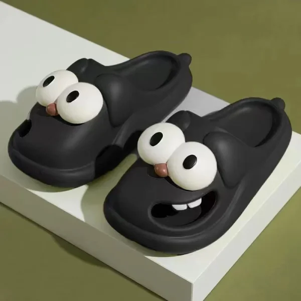 Large Eye Cartoon Shower Slippers