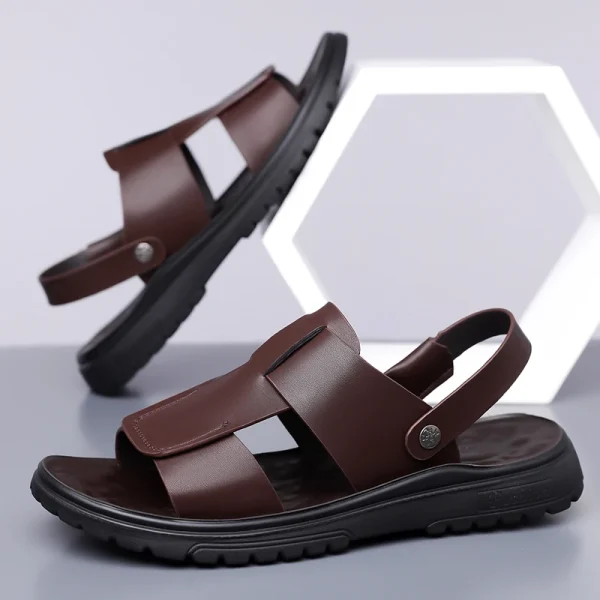 Breathable Leather Walking Sandals