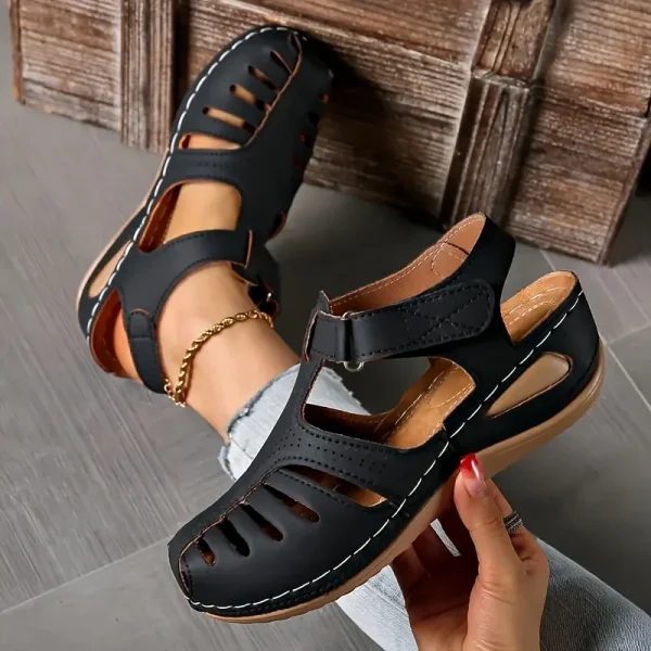 Open-Toe Platform Wedge Sandals