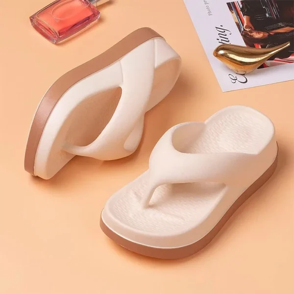 Thick-Sole Platform Flip-Flops