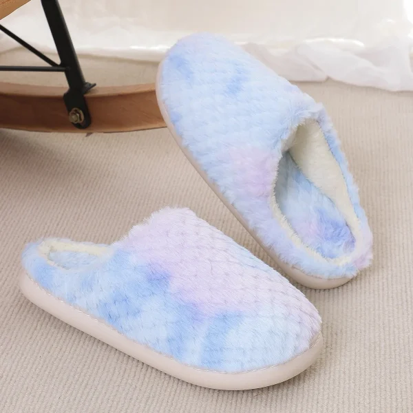 Gradient Fur House Slippers