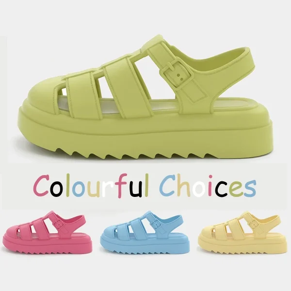Women's Closed Toe Platform Roman Sandals